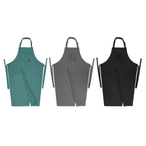 Adjustable Pottery Apron Split Leg Apron with Pockets Portable Full Coverage Overlapping Split Leg Apron Artist Apron