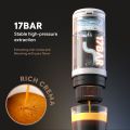 i Cafilas ME2410 Portable Espresso Machine 17 Bar Coffee Fit Nespresso Capsule & Dolce Gusto & Coffee Powder for Outdoor Travel. 