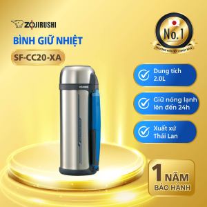 Bình giữ nhiệt nóng lạnh Zojirushi SF-CC20-XA dung tích 2L chất liệu inox bảo hành 1 năm chính hãng
