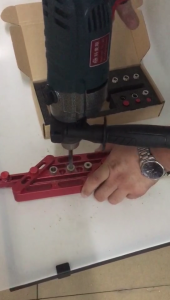 Dowelling Jig Imperial Dowels Jig Accessories Self Centering Dowel Hole Drilling Guide Woodworking Three-in-oneTool