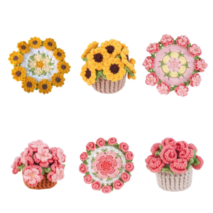 Độc đáo trang trí Coaster handmade len Thảm trải bàn chịu nhiệt cho ly cà phê món quà kỳ nghỉ