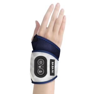 OOG Rechargeable Wrist Massager with Heating Function Portable Vibration Massager Soft 3 Heating Settings Wrist Support Brace Office Workers