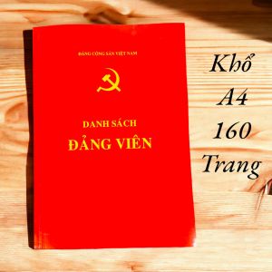 Danh sách Đảng viên - khổ A4 - 160 trang ruột.