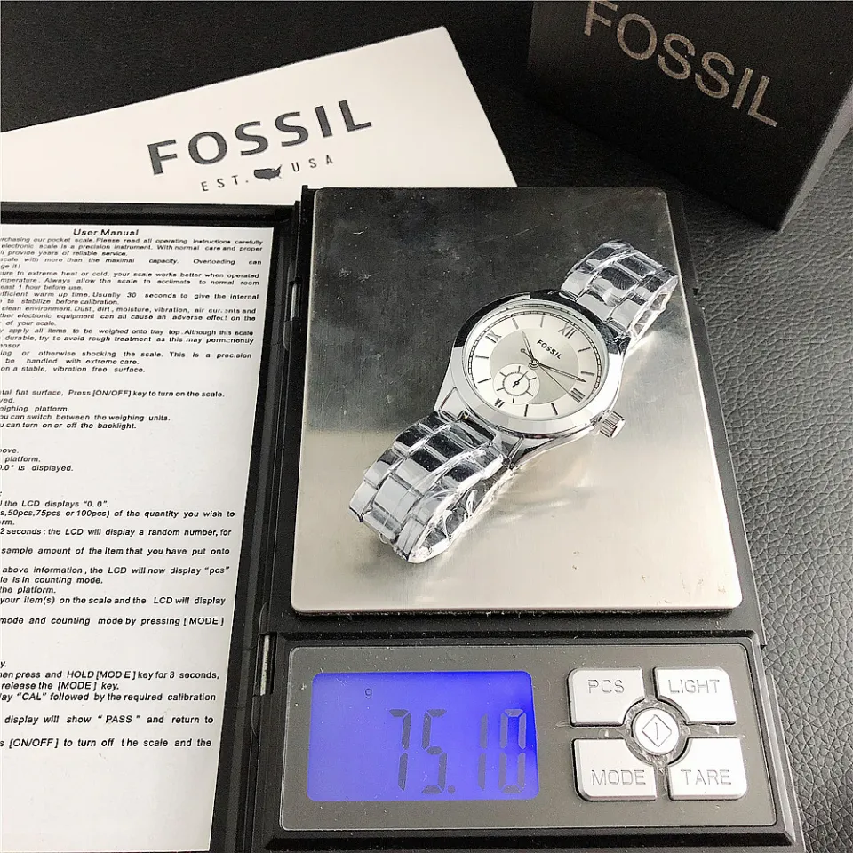 Fossil watch with outlet digital seconds