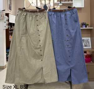 ROK VARIASI KANCING POLOS IMPORT BST