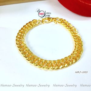 Vòng Tay Lắc Xích Nam Nữ Mạ Vàng L955 bản ngang 1cm