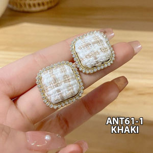 ANTING KOREA WANITA RETRO TITANIUM DIAMOND ELEGANT ANTING TUSUK GIWANG AKSESORIS FASHION ANT61