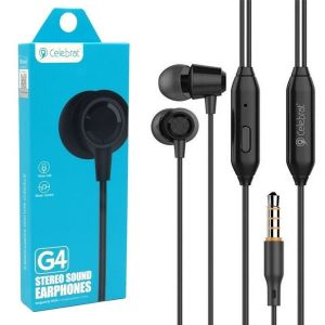 EARPHONE HEADSET CELEBRAT G4 JACK 3.5mm ORIGINAL SUPER BASS GAMINGS MIC ON ORIGINAL TERMURAH