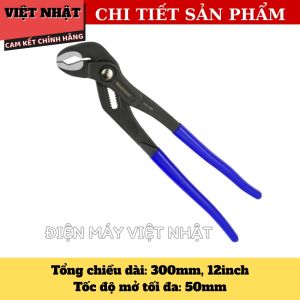 Kìm mỏ quạ Kingblue KC4 thanh chỉnh độ mở tự động thép CR-V cao cấp kích thước 250mm-300mm