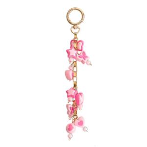 Nhựa Đính Cườm đồ treo móc khóa Cho túi thời trang Trang Trí Handmade Keyring Thời Trang Móc treo chìa khóa phụ kiện điện thoại