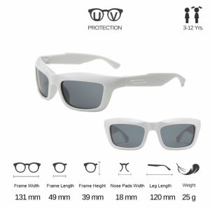 แว่นกันแดดเด็ก Square Y2K สแควร์วายทูเค กัน UV100% แถมกล่อง(Random) (SUN122)