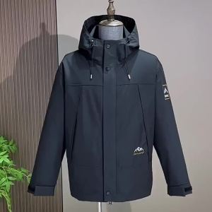 ASFLY 3 in 1 Camp Windbreak Jacket 12XL Plus Size Men Removable Inner Liner Jacket Autumn Winter Thick Inner Camp Jacket Coat Male Big Size
