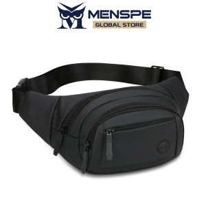 MENSPE Mens Waist Bag Sports Chest Bag Outdoor Fitness Bag Large Capacity Casual Bag Canvas Street Shoulder Bag Versatile Fashion Chest Bag Fitness Bag Travel Bag For Men Women