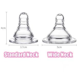 Baby Milk Bottle Nipple Replacement Standard/Wide/S/M/L/Y Automatic Sucking Nipple Bottle Straw