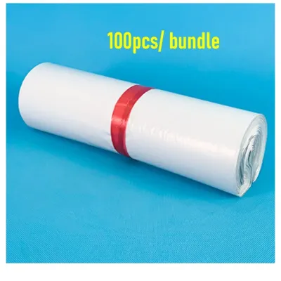 100pc White glossy polymailer bag mailing bag / courier bag