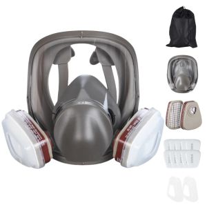27 In 1 6800 Industrial Painting Spraying Respirator Gas Mask 15 In 1 Suit Safety Work Filter Dust Full Face Mask Replace MMM2026
