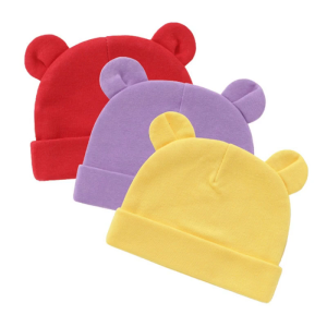 Thời Trang Mùa Thu Mùa Đông 3D Tai Hat Headband Mềm ấm dày mũ rộng vành Cho Bảo Vệ mũ xô Bé Toddler