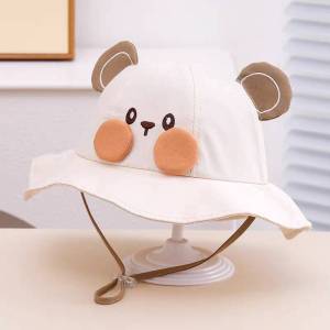 [พร้อมส่ง] หมวกเด็ก 1 - 3 ปี รอบหัว:48-50 cm. หมวกบักเก็ตเด็ก ผ้า COTTON แต่งลายการ์ตูนกระต่าย หนู สุนัข และคาปิบาร่า 🐰🐶 หมวกสำหรับเด็กใส่กันแดด หมวกเด็กผู้หญิง หมวกเด็กผู้ชาย หมวกปีกรอบ หมวกแฟชั่นเด็ก หมวกลายการ์ตูน มีสายคล้องคาง มี 4 สีให้เลือก