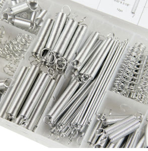 200PCS Spring Assortment Set: Zinc Plated Compression & Extension Springs for DIY & Home Repairs