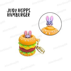 Cute Squeezable Keychain Charms Adorable Pop-Up Burger Bubble Tea Bunny Panda & Bear Collectibles