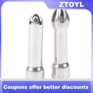 【ZTOYL】 3pcs Set Stainless Steel Durable Safe Cream Nozzle Cake Decoration Baking Nozzle DIY Cake Decorating Set Cream Dispenser