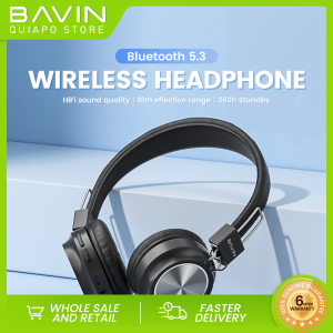 BAVIN BH38 Wireless Headphone High Bass Bluetooth Built-In Microphone Light Weight Headset