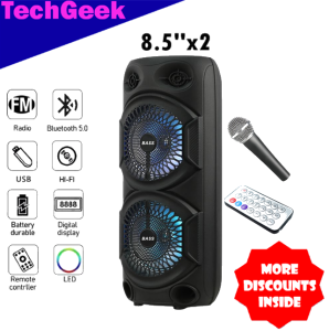 TG K-280 24 Inch Wireless Bluetooth Karaoke Speaker with Wireless Mic & Remote Control HiFi Stereo RGB Speaker