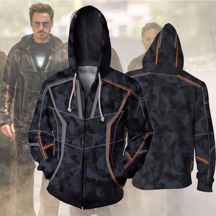 2019 marvel Avengers 4 Avengers Endgame Iron Man Tony Stark Hoodie Sweatshirt For Men 3D Print Hoodies Streetwear Casual Cospaly Hoodies