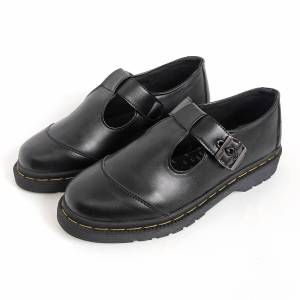 JOW - SEPATU DOCMART PRIA LOW HITAM SLOP PANTOFEL