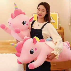 Đồ chơi nhồi bông kỳ lân Sakura 60cm-120cm thú nhồi bông lớn gối ngủ cho bé gái quà sinh nhật quà ngày lễ