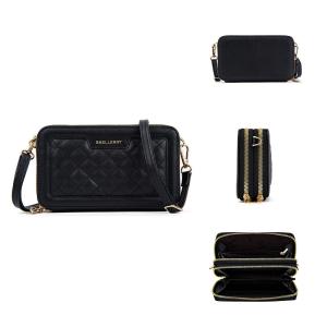 BAELLERRY N8332 Tas Selempang Wanita 2 IN 1 Dompet Handphone Bahan Kulit PU Leather Premium BAEOS