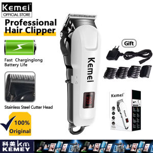 Kemei KM-809A Hair Clipper Rechargeable Professional Hair Trimmer Barber Cordless Salon Electric Shaver Razor