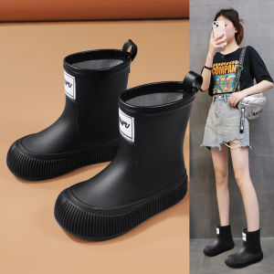 Murah Sepatu Sawah Cewek Boots Hujan Wanita Karet Kerja Proyek Anti Air Sepatu Wanita Casual Banjir Kekinian 379