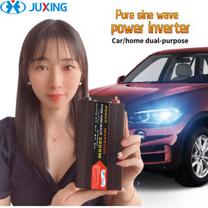 JUXING 4000W Pure Sine Wave Power Inverter DC12V/24V48V/60V đến AC220V với 2 USB và Universal Socket AC cho xe hơi/xe hơi/thiết bị gia dụng/du lịch ngoài trời