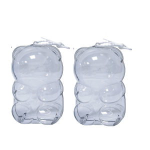 Aitemay 3pcs HACIPUPU Transparent Protective Cover HACIPUPU Gummy Bear Series Vinyl Plush Doll Protective Case Acrylic Dust Proof Doll Display Storage Bag