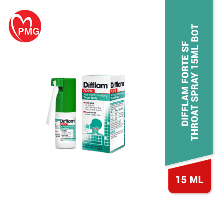 [PMG PHARMACY] Difflam Forte Sf Throat Spray 15ml Bot Lazada
