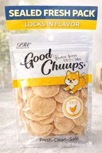 Dog Treats Chicken Chips 100g | Natural Dog Snack | High Protein Low Fat | Healthy Training Reward | Pet Treats