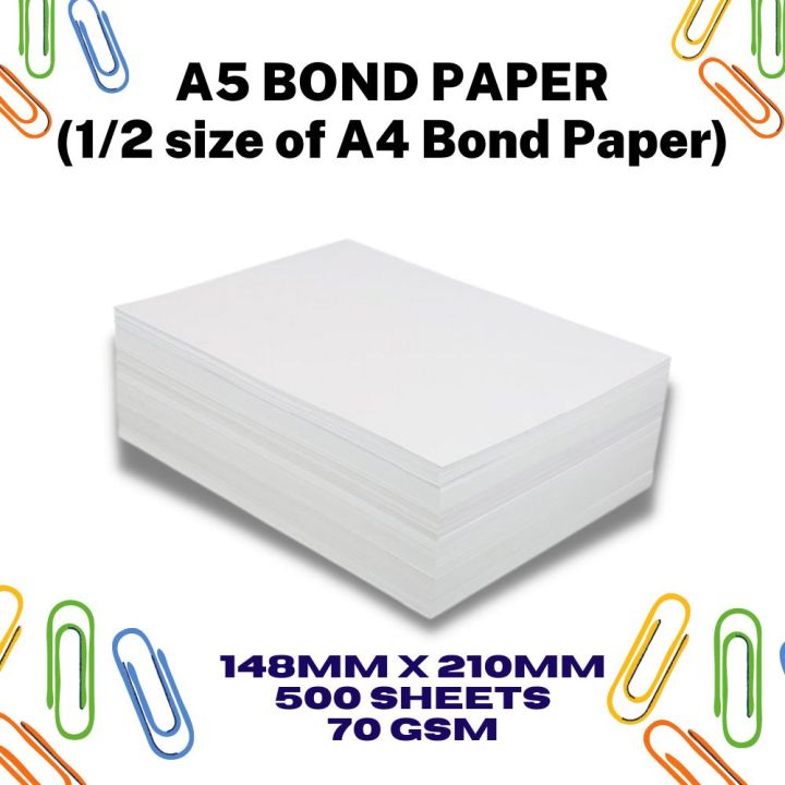 【Hot】 A5 Bond Paper Ream (500 sheets) | Lazada PH