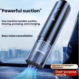 COUPLECOL Electric Car Dust Collector Set Cordless Powerful Suction Handheld Vacuum Washable Detachable 4 in 1 Dust Buster Smart Home Cleaning