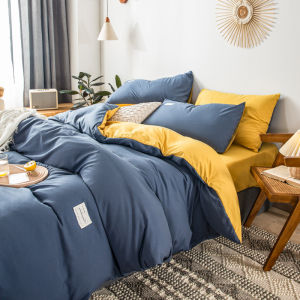 [SG local seller] Black stripe queen bedsheet quilt set premium luxury fitted Bedsheet fitted bedsheet queen bedsheet with quilt cooling and soft fitted Queen Bedsheet Bed sheet 100% cotton comforter bedsheet muji design Quilt cover 1000tc Bedsheet queen