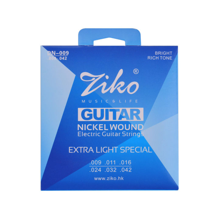 ZIKO DN010 Normal Light Guitar Strings for Electric Guitars Hexagonal
