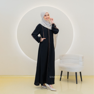 SHABIYAN-366 Gamis Remaja Polos Dress Wanita Muslimah Wollycrepe