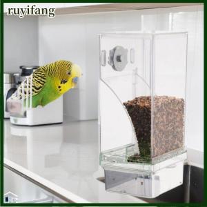 ruyifang Large Capacity Bird Feeder Box Anti-Splash Bird Food Dispenser Durable Parrot Feeding Box For Small Medium Birds