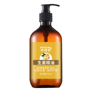 500ml Ginger Miracle Oil 100ml 100% Natural Ginger Oil for Slimming Belly Drainage Ginger Oil Slimming Oil Burning Fat Body Massage Oil Organic Ginger Essential Oil