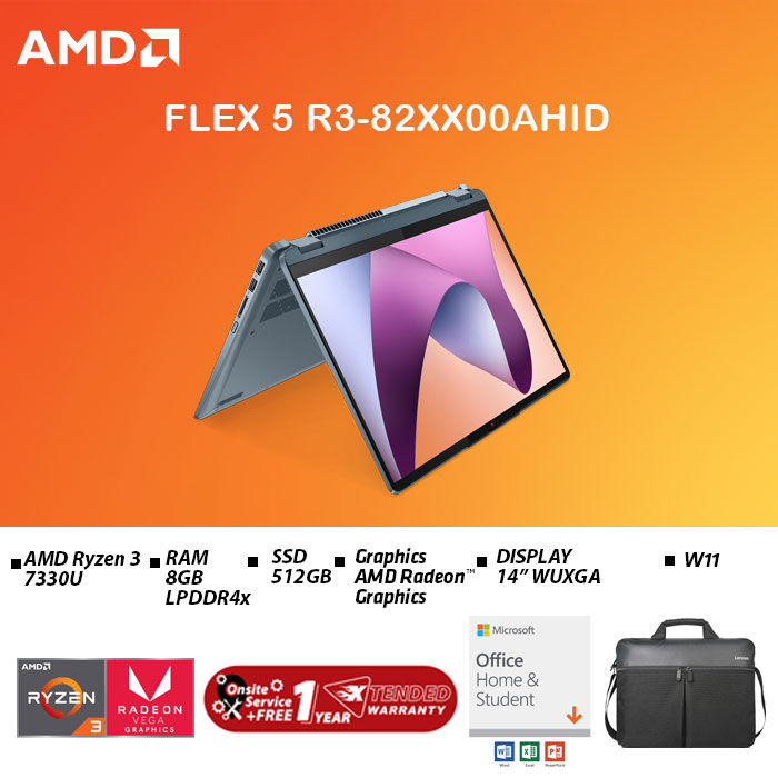 LENOVO LAPTOP IN IDEAPAD FLEX R3-82XX00AHID 14 WUXGA AMD