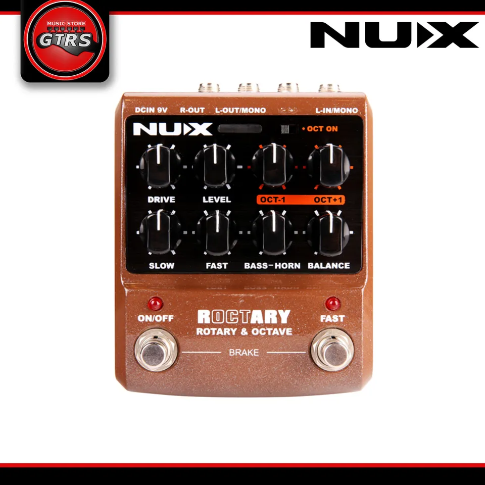 NUX / ROCTARY Rotary & Poly-Octave ロータリー NUX Roctary force guitar effects pedal Rotary Speaker Simulator
