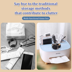 Multifunctional Creative Tissue Box Nordic Simple Style Home Living Room Tea Table Remote Controller Storage Box