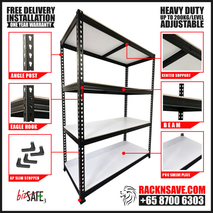 Boltless Rack for Bomb Shelter Storage Shelving Rack PVC PLYWOOD