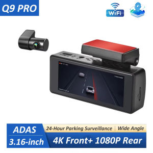 EKLEVA 4 Inch Car DVR Camera 4K&1080P Video Recorder WIFI ADAS Speed Dashcam Dash Cam Car Registrar Super Night Vision