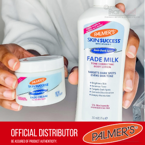 Palmers Skin Success Fade Cream (All Skin Types) 75g Fade Milk Body Lotion 250ml Bundle